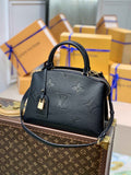 Louis Vuitton M58916 Petit Palais tote bag Monogram Leather Black