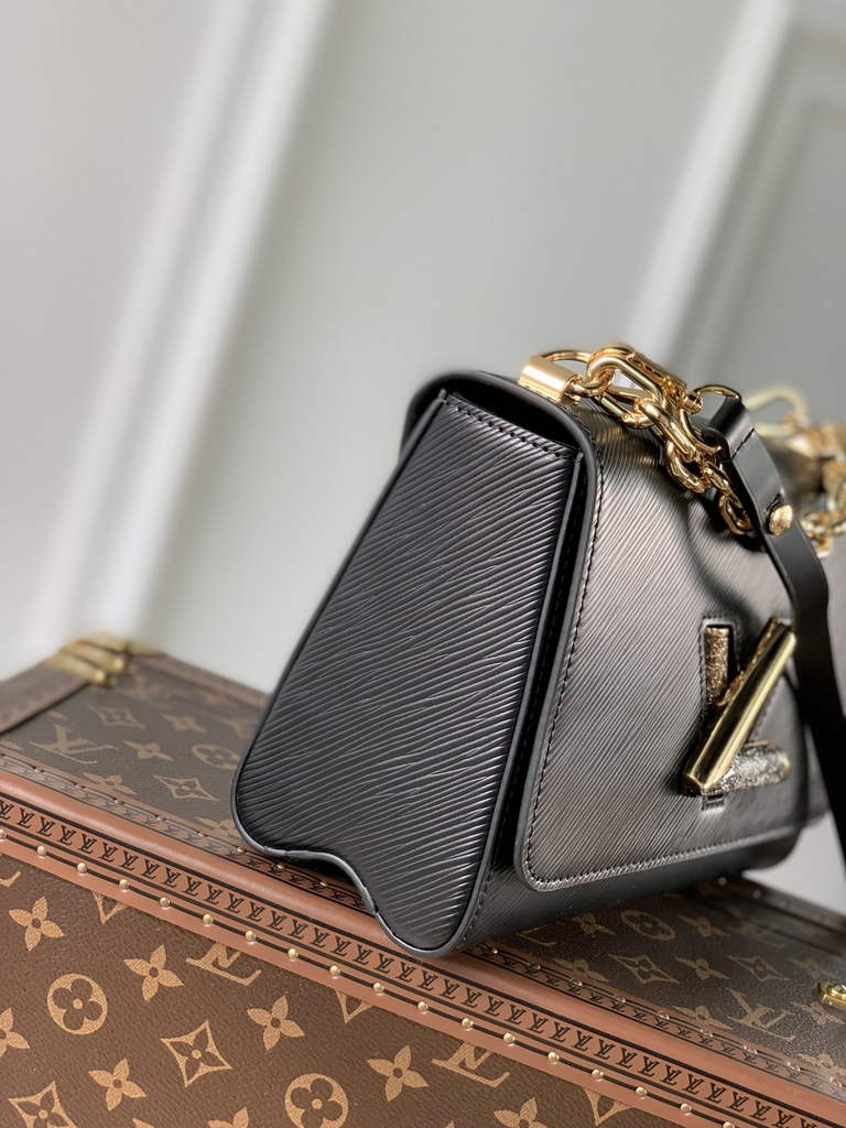 Louis Vuitton M59033 Twist MM Bag Epi Leather Black - Default Title - View 3