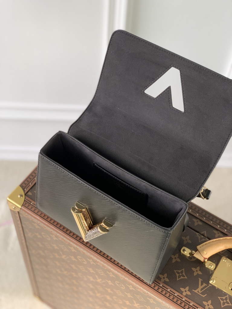 Louis Vuitton M59033 Twist MM Bag Epi Leather Black - Default Title - View 6