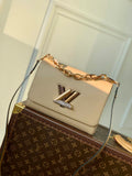Louis Vuitton M59033 Twist MM Bag Epi Leather Dark Beige