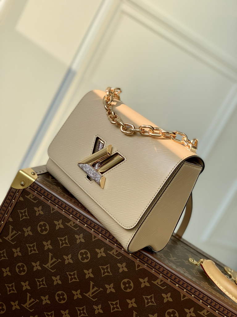 Louis Vuitton M59033 Twist MM Bag Epi Leather Dark Beige - Default Title - View 3