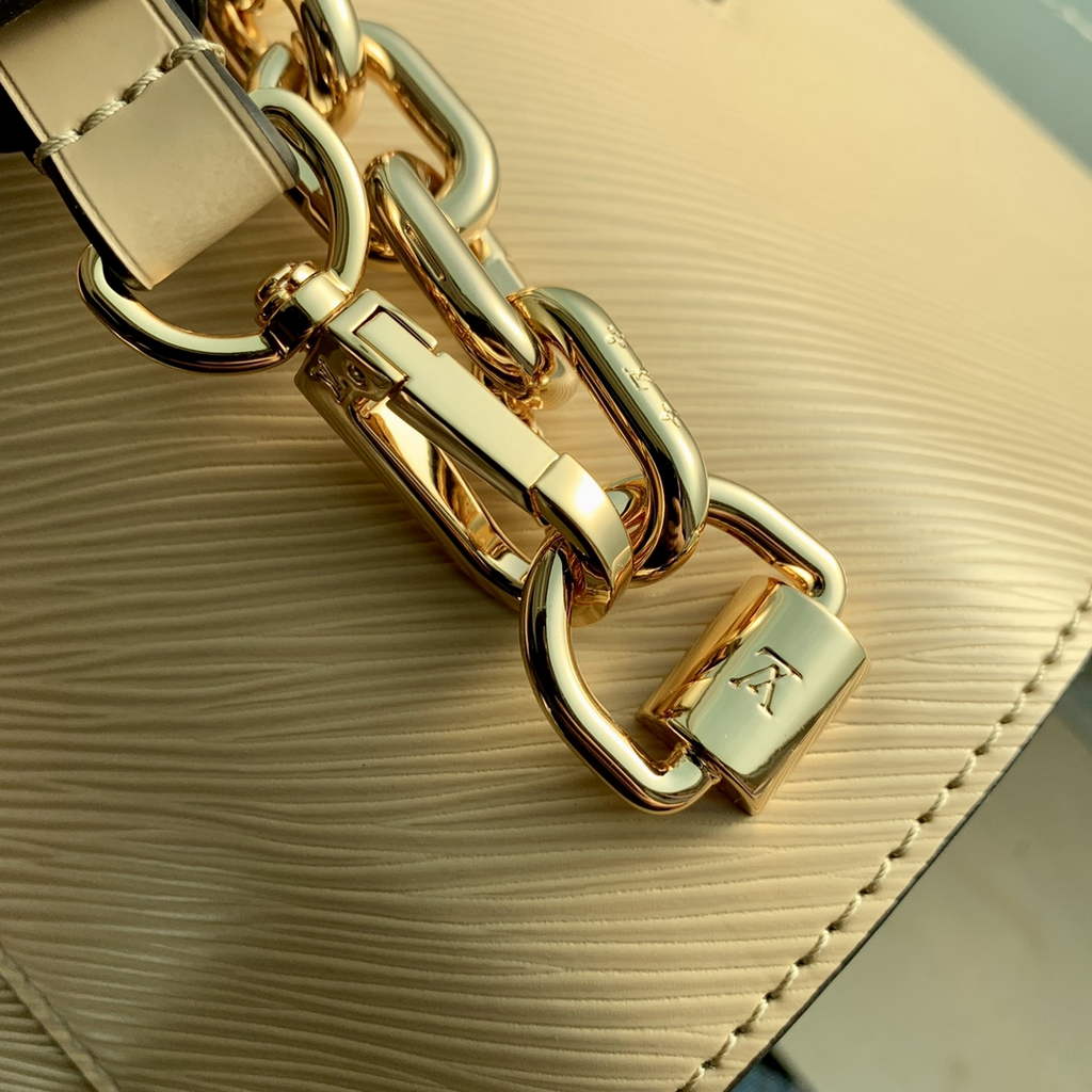 Louis Vuitton M59033 Twist MM Bag Epi Leather Dark Beige - Default Title - View 6