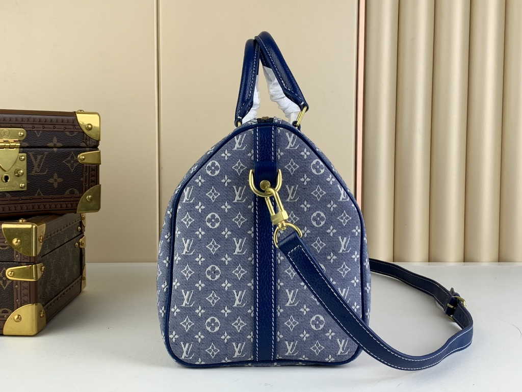 Louis Vuitton M59224 Speedy Bandoulière 30 Bag Monogram Blue
