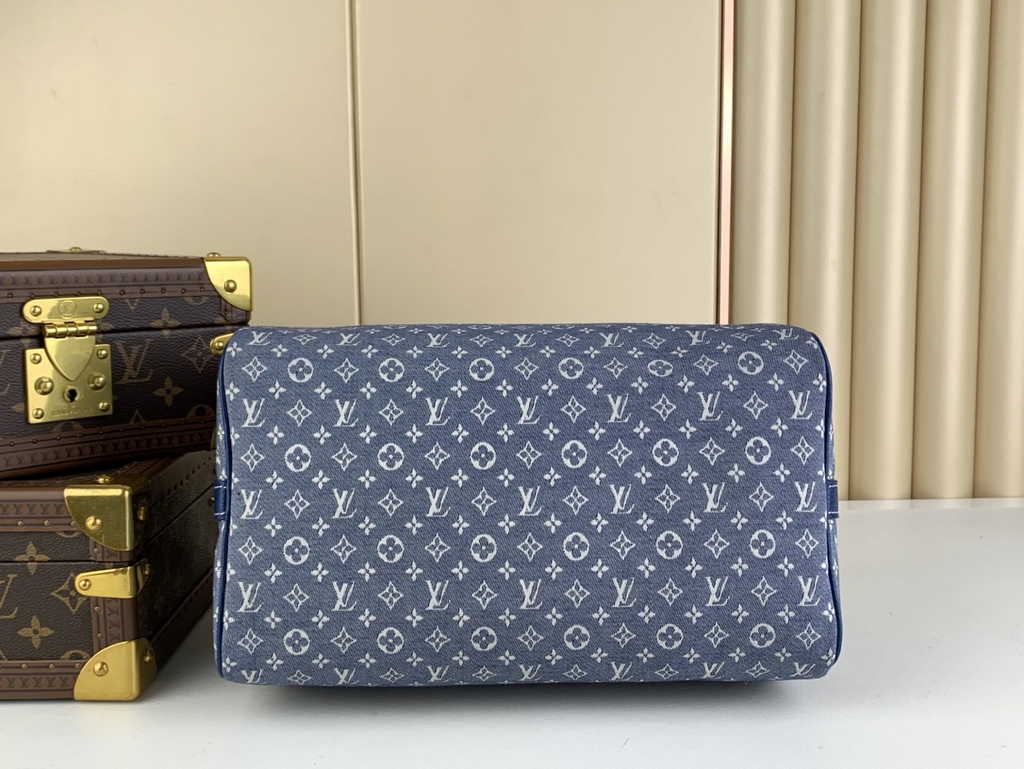 Louis Vuitton M59224 Speedy Bandoulière 30 Bag Monogram Blue