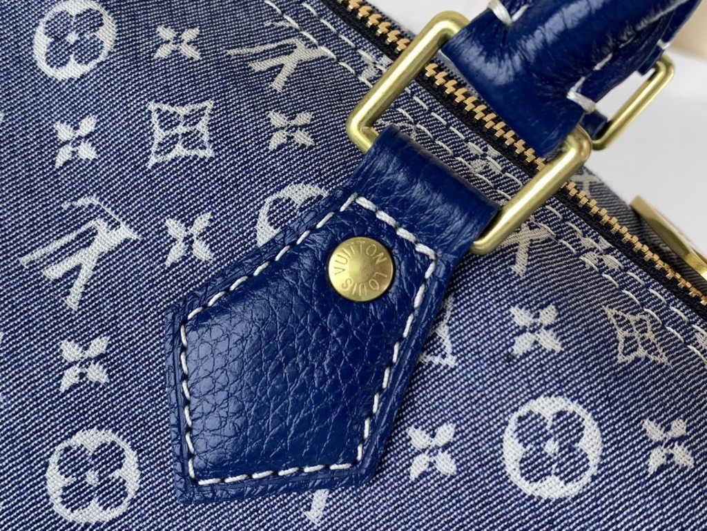 Louis Vuitton M59224 Speedy Bandoulière 30 Bag Monogram Blue