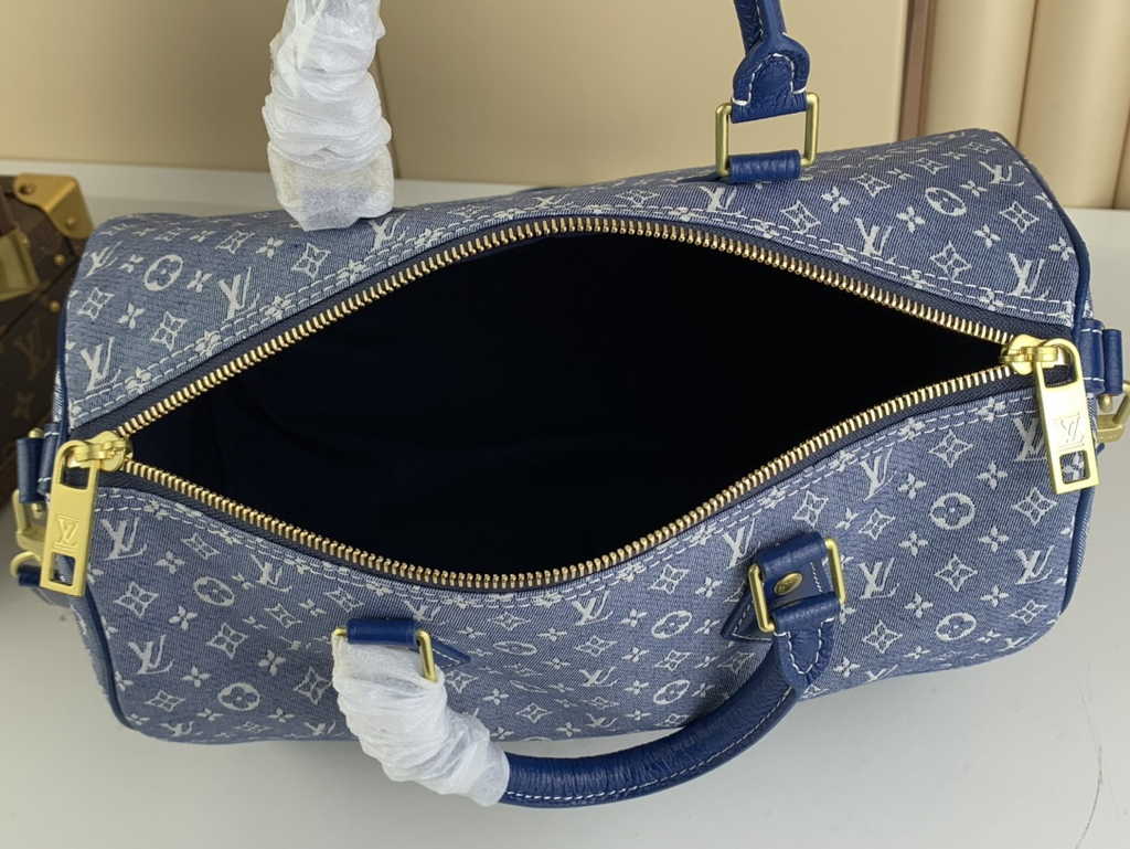 Louis Vuitton M59224 Speedy Bandoulière 30 Bag Monogram Blue