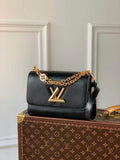 Louis Vuitton M59402 Twist MM Bag Epi Leather Black