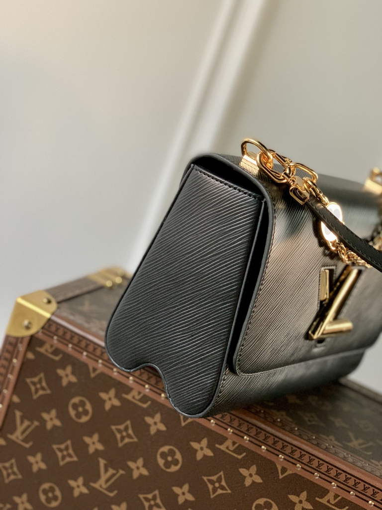 Louis Vuitton M59402 Twist MM Bag Epi Leather Black - Default Title - View 3