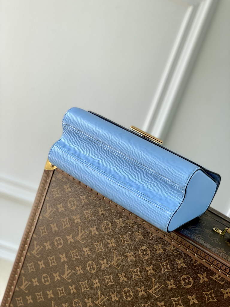 Louis Vuitton M59402 Twist MM Bag Epi Leather Blue - Default Title - View 3