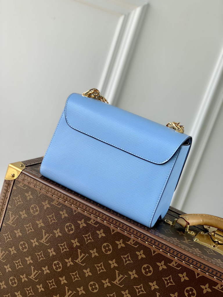 Louis Vuitton M59402 Twist MM Bag Epi Leather Blue - Default Title - View 2