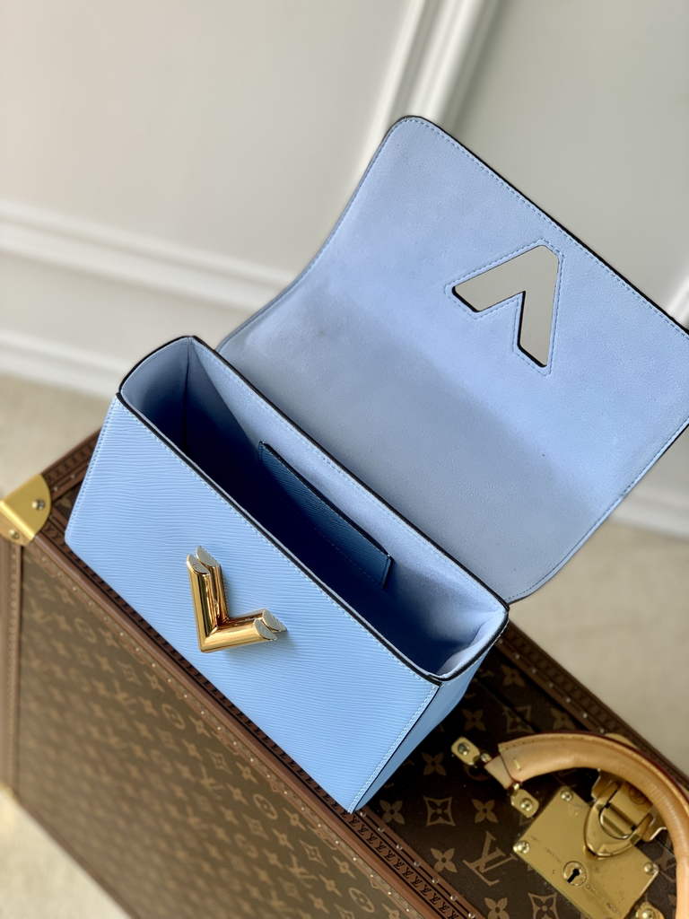 Louis Vuitton M59402 Twist MM Bag Epi Leather Blue - Default Title - View 7