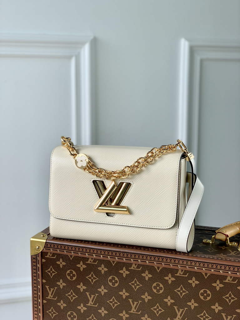 Louis Vuitton M59403 Twist MM Bag Epi Leather Beige - Default Title - View 1