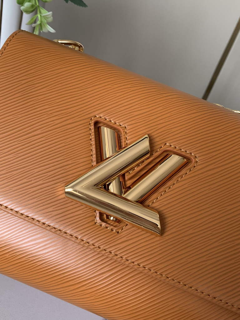 Louis Vuitton M59686 Twist MM Bag Epi Leather Brown