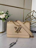 Louis Vuitton M59761 Twist MM Bag Epi Leather Quartz White