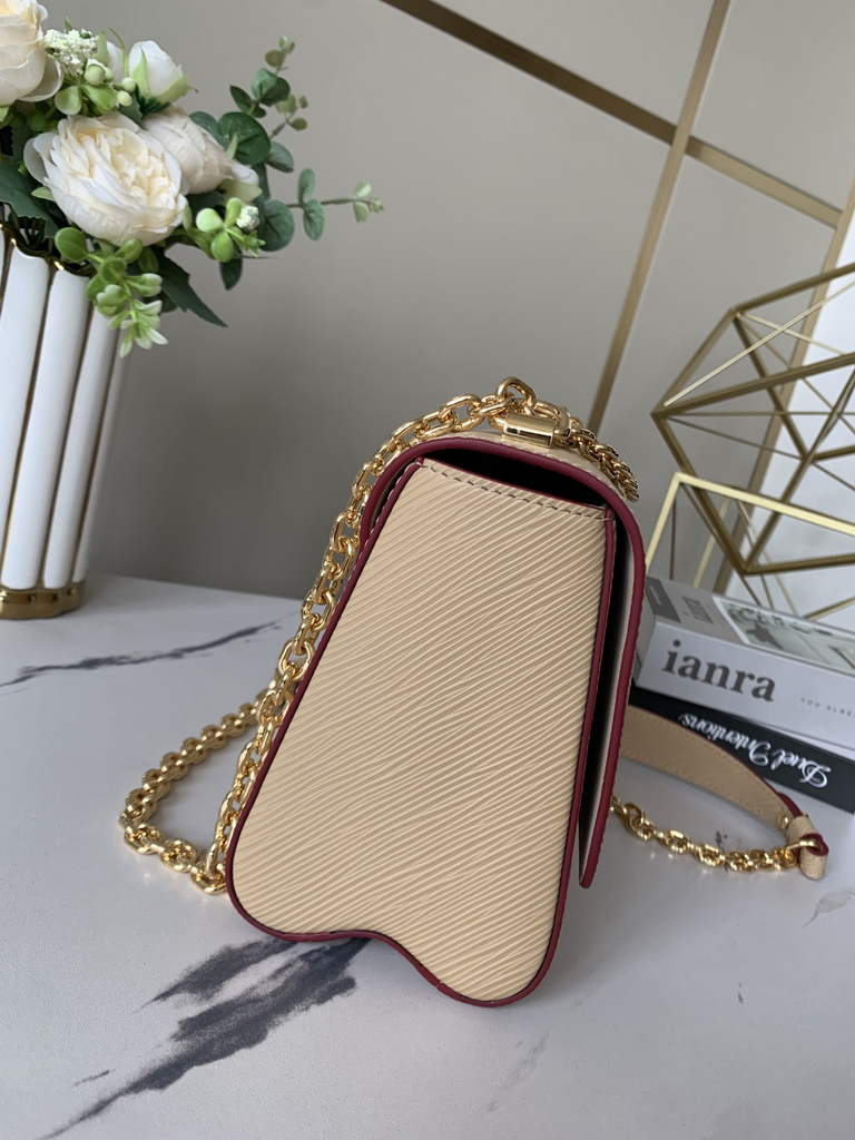 Louis Vuitton M59761 Twist MM Bag Epi Leather Quartz White - Default Title - View 4