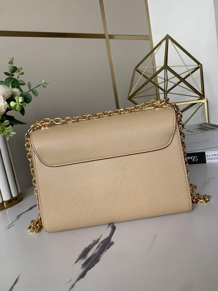 Louis Vuitton M59761 Twist MM Bag Epi Leather Quartz White - Default Title - View 2