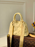 Louis Vuitton M59821 Alma BB Bubblegram Leather Banana Yellow