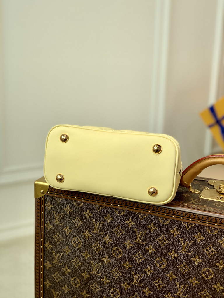 Louis Vuitton M59821 Alma BB Bubblegram Leather Banana Yellow