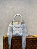 Louis Vuitton M59822 Alma BB Bubblegram Leather Bleu Glacier Blue