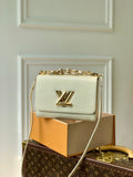 Louis Vuitton M59852 Twist PM Bag Epi Leather Quartz White