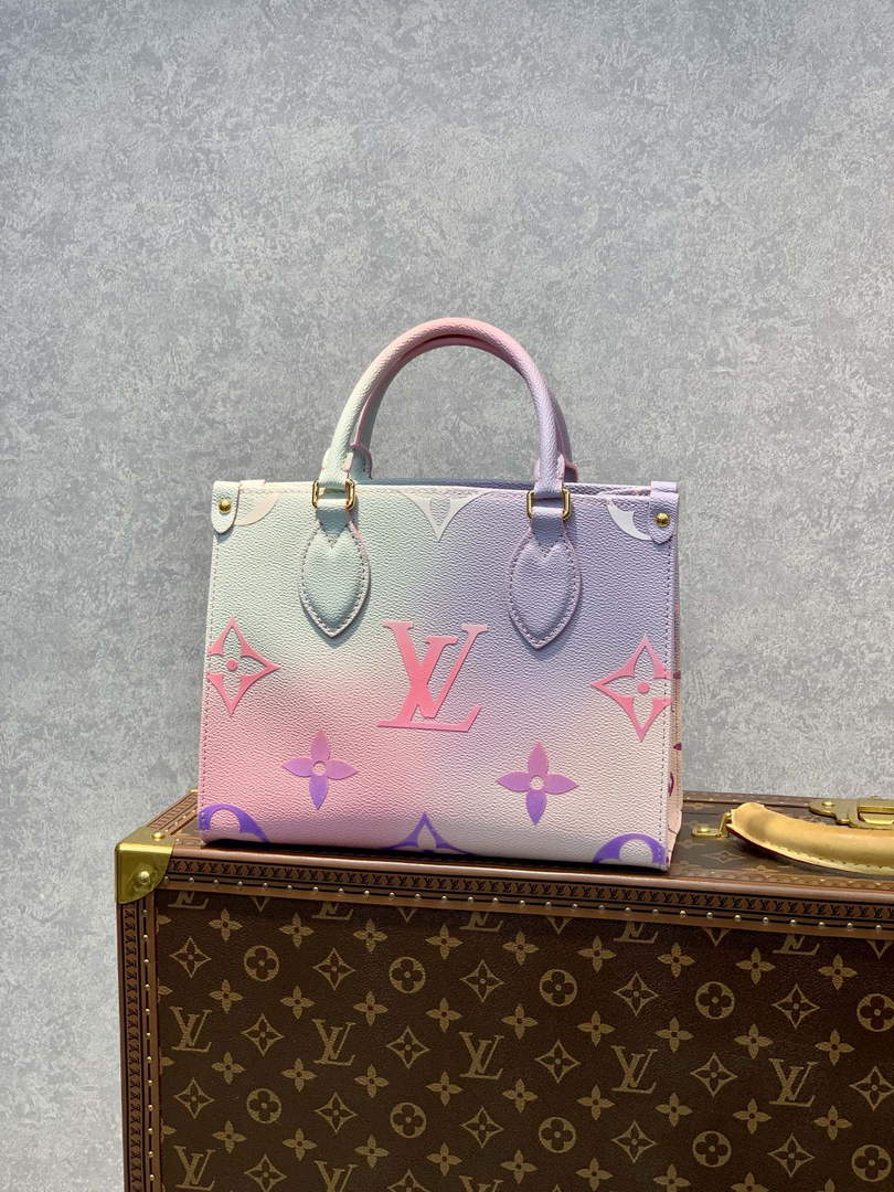 Louis Vuitton M59856 OnTheGo PM Tote Bag Blue - Default Title - View 1
