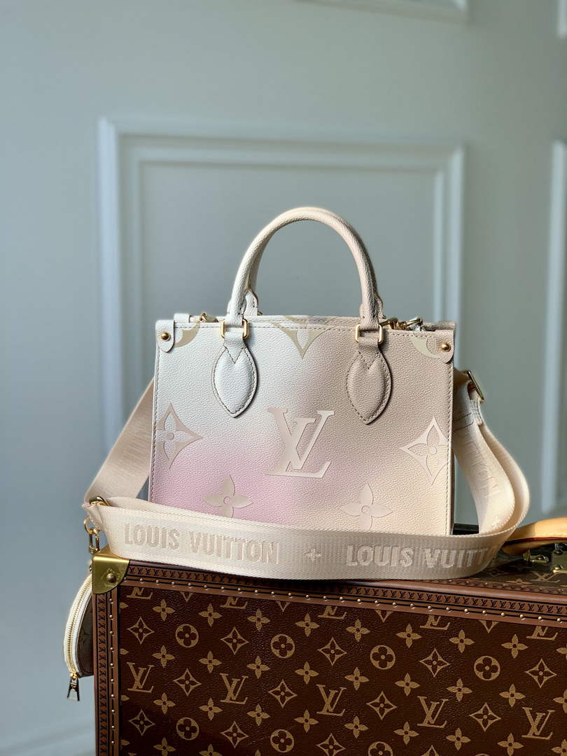 Louis Vuitton M59856 OnTheGo PM Tote Bag dark beige - Default Title - View 1