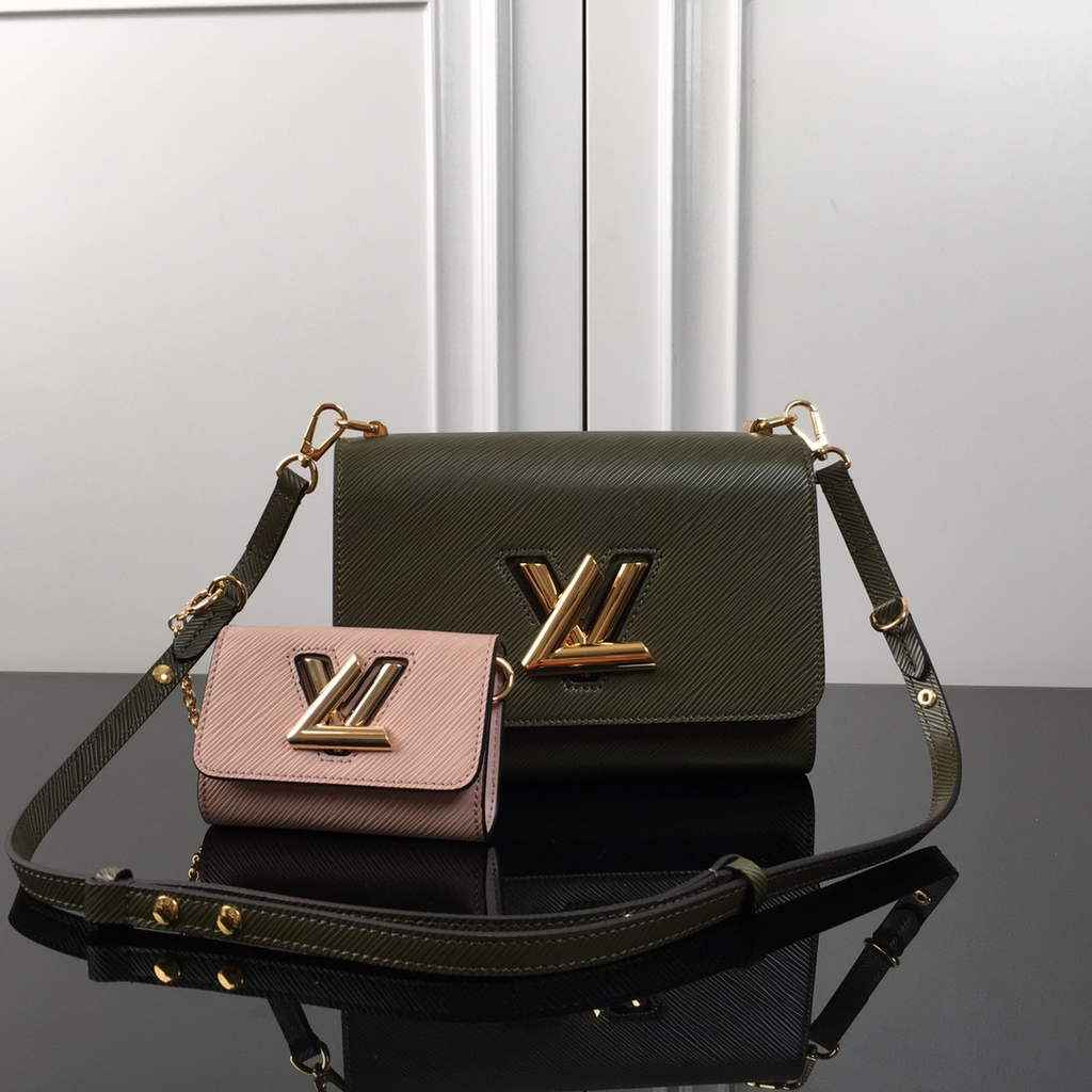 Louis Vuitton M59884 Twist MM Bag Epi Leather Kaki White - Default Title - View 3