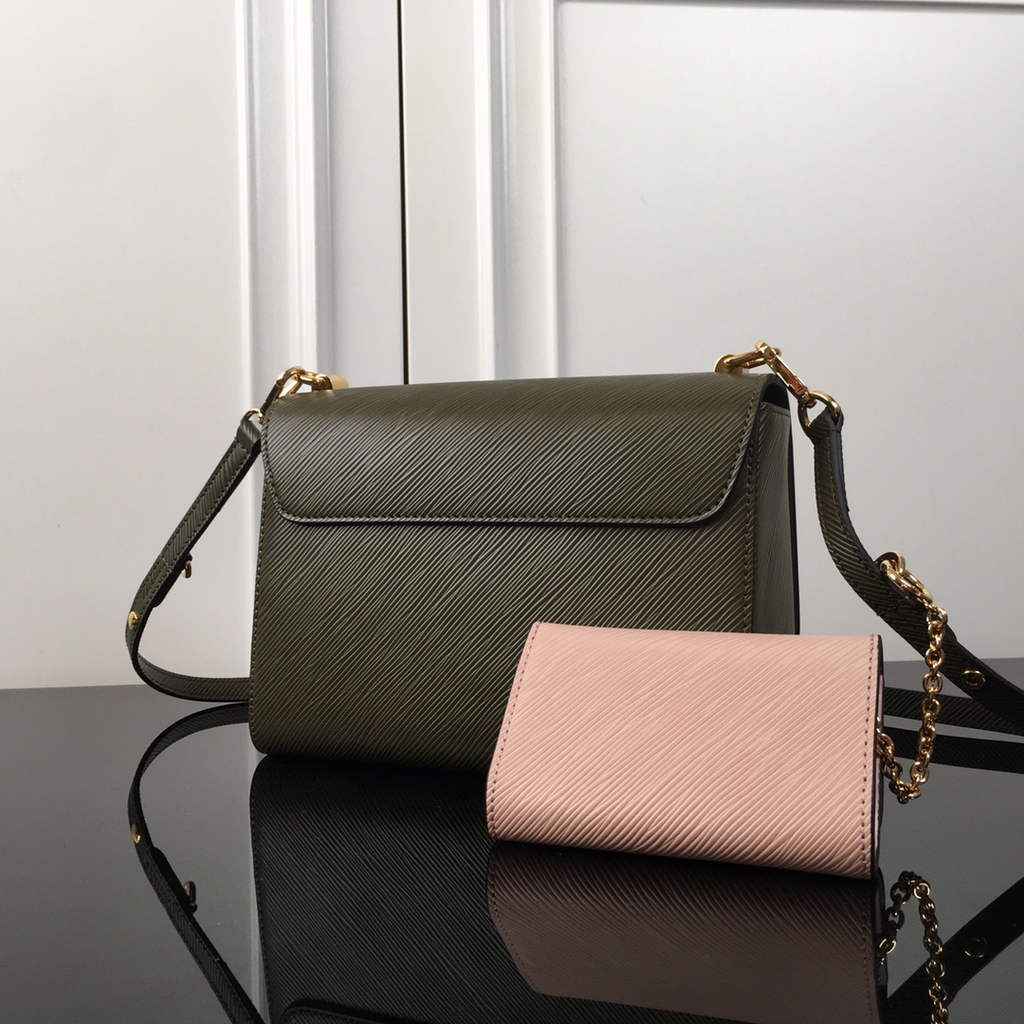 Louis Vuitton M59884 Twist MM Bag Epi Leather Kaki White - Default Title - View 2