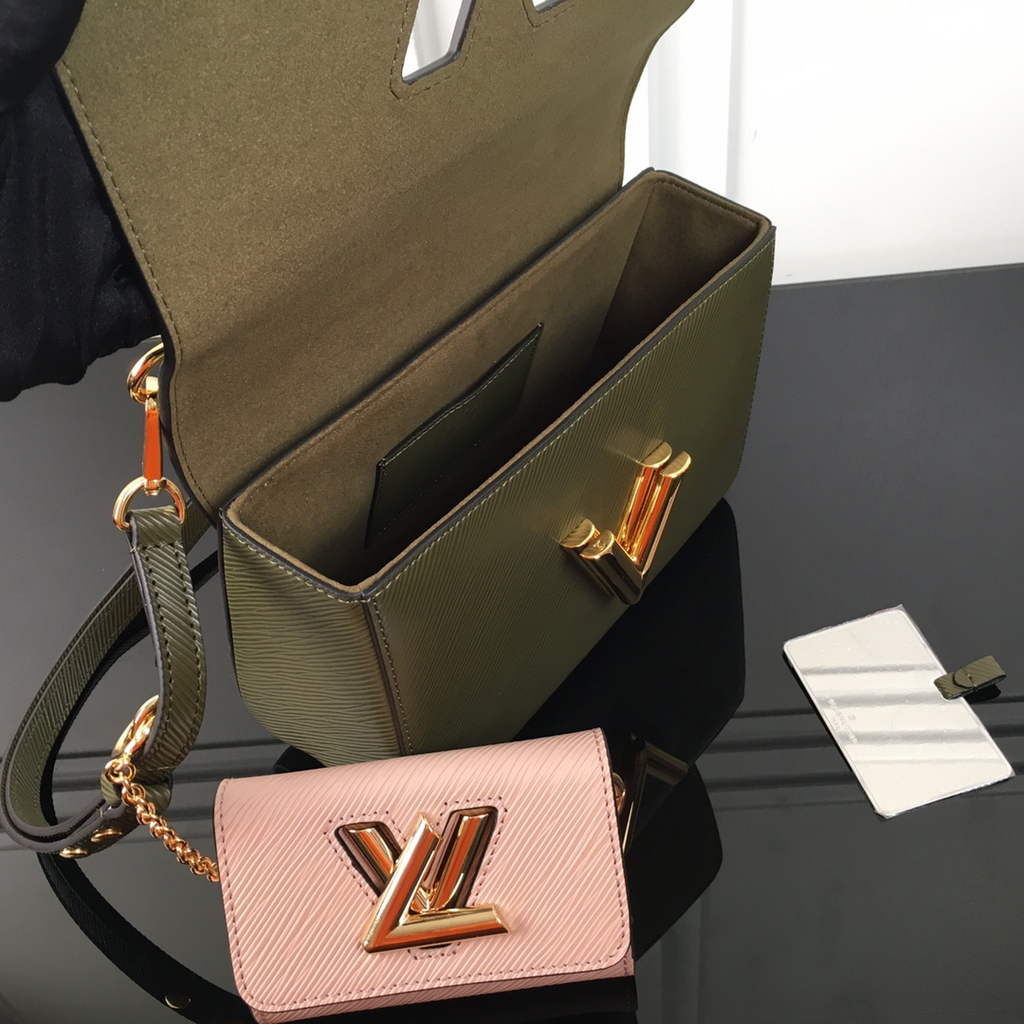 Louis Vuitton M59884 Twist MM Bag Epi Leather Kaki White - Default Title - View 5