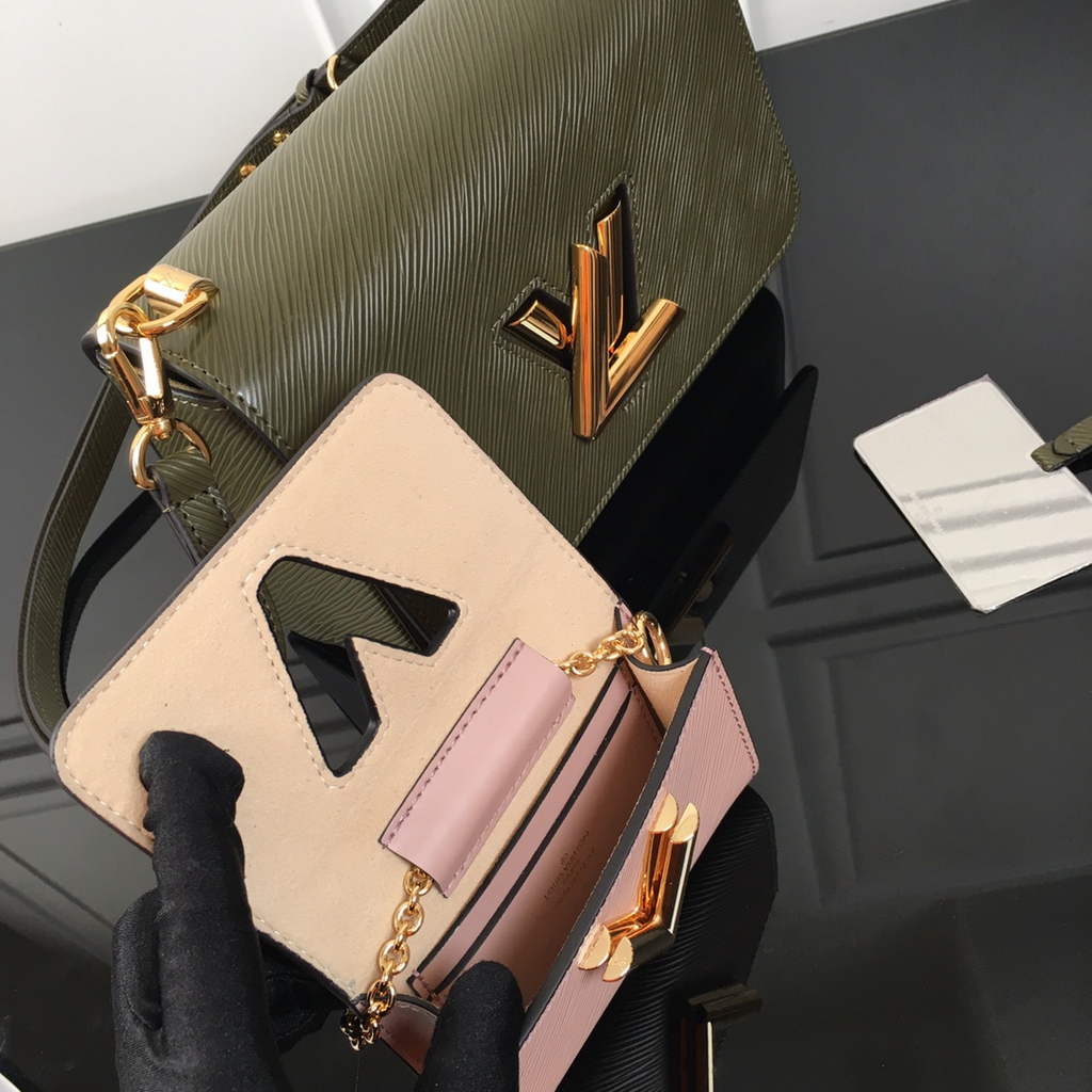 Louis Vuitton M59884 Twist MM Bag Epi Leather Kaki White - Default Title - View 6