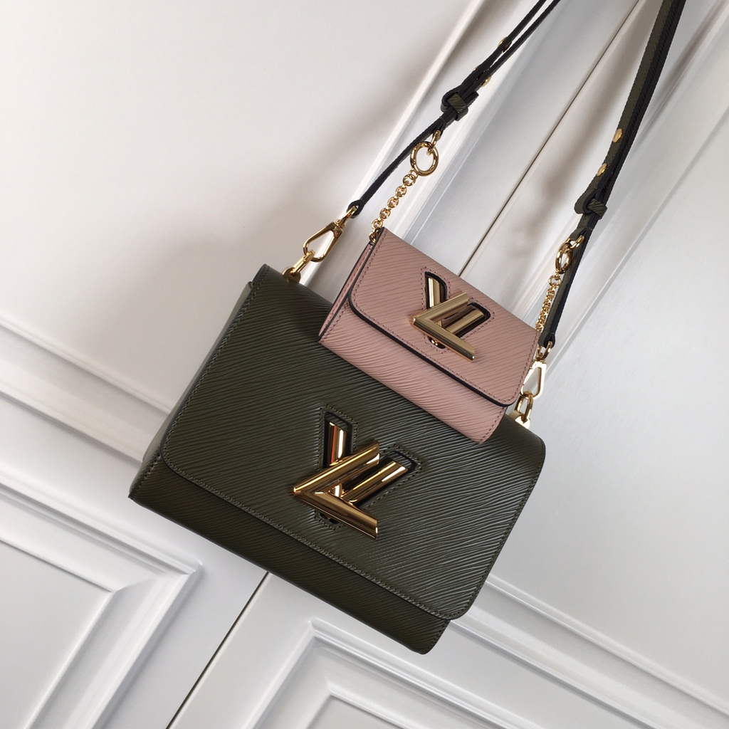Louis Vuitton M59884 Twist MM Bag Epi Leather Kaki White - Default Title - View 7