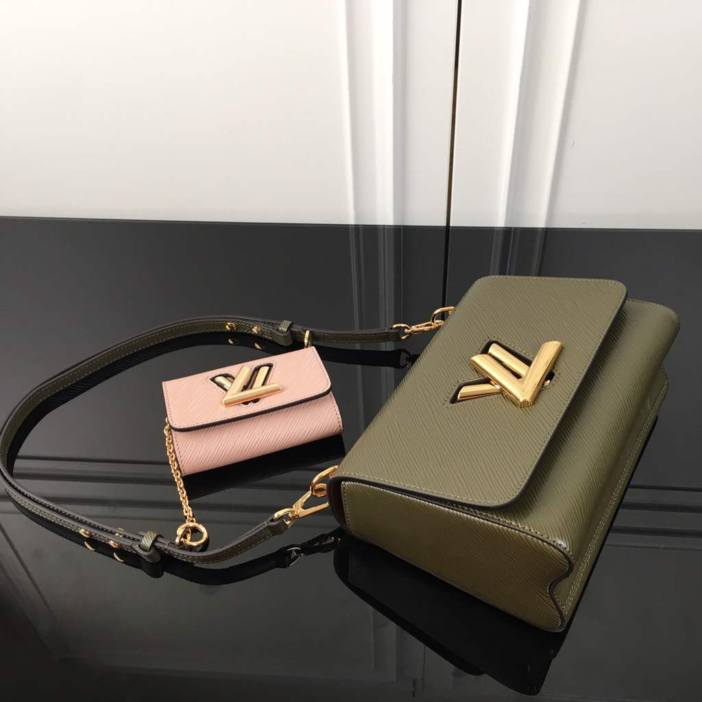 Louis Vuitton M59884 Twist MM Bag Epi Leather Kaki White - Default Title - View 8