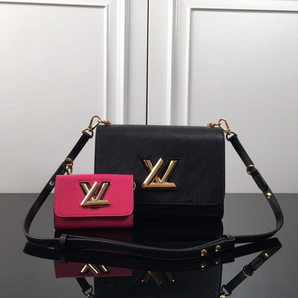 Louis Vuitton M59885 Twist MM Bag Epi Leather Black - Default Title - View 3