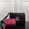 Louis Vuitton M59885 Twist MM Bag Epi Leather Black