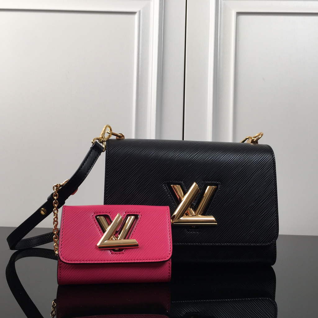 Louis Vuitton M59885 Twist MM Bag Epi Leather Black - Default Title - View 1