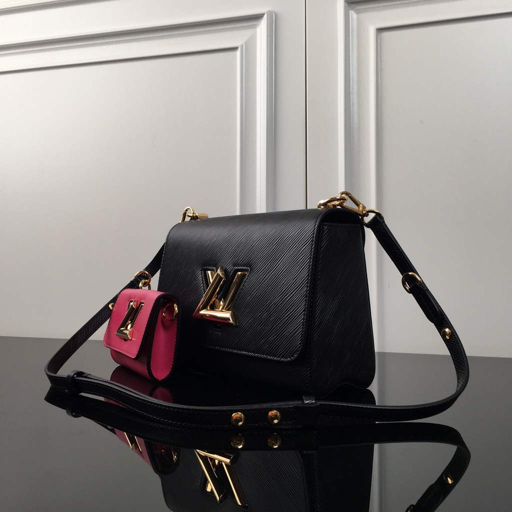 Louis Vuitton M59885 Twist MM Bag Epi Leather Black - Default Title - View 4
