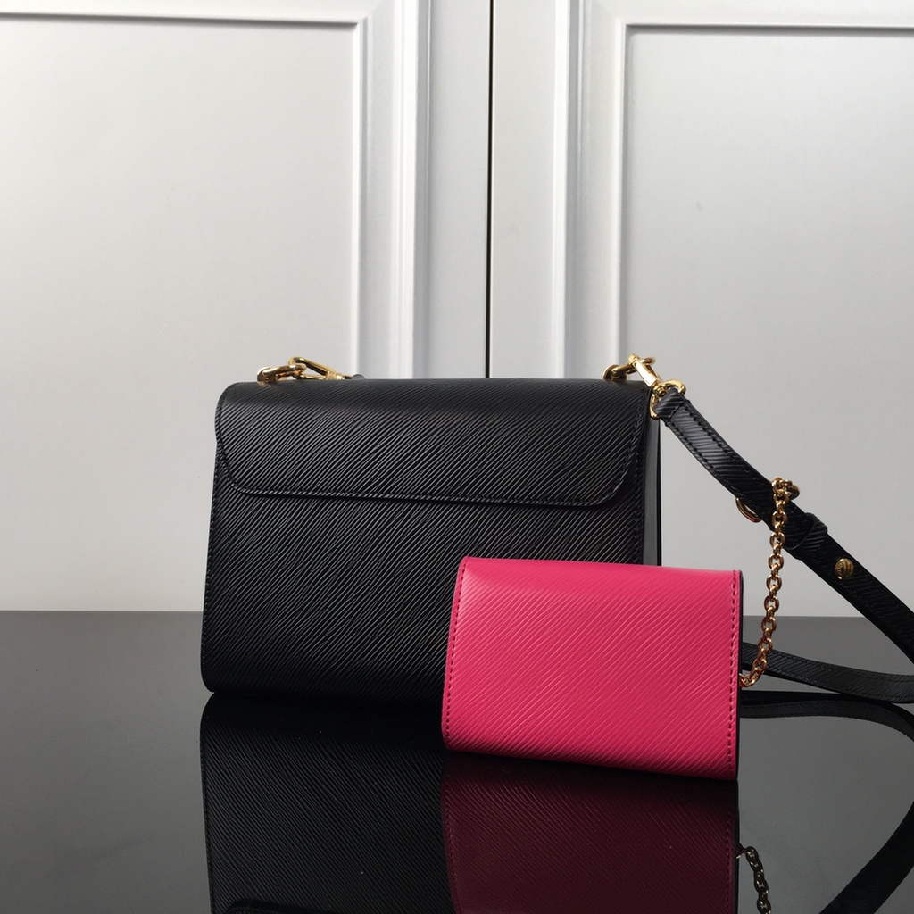 Louis Vuitton M59885 Twist MM Bag Epi Leather Black - Default Title - View 2