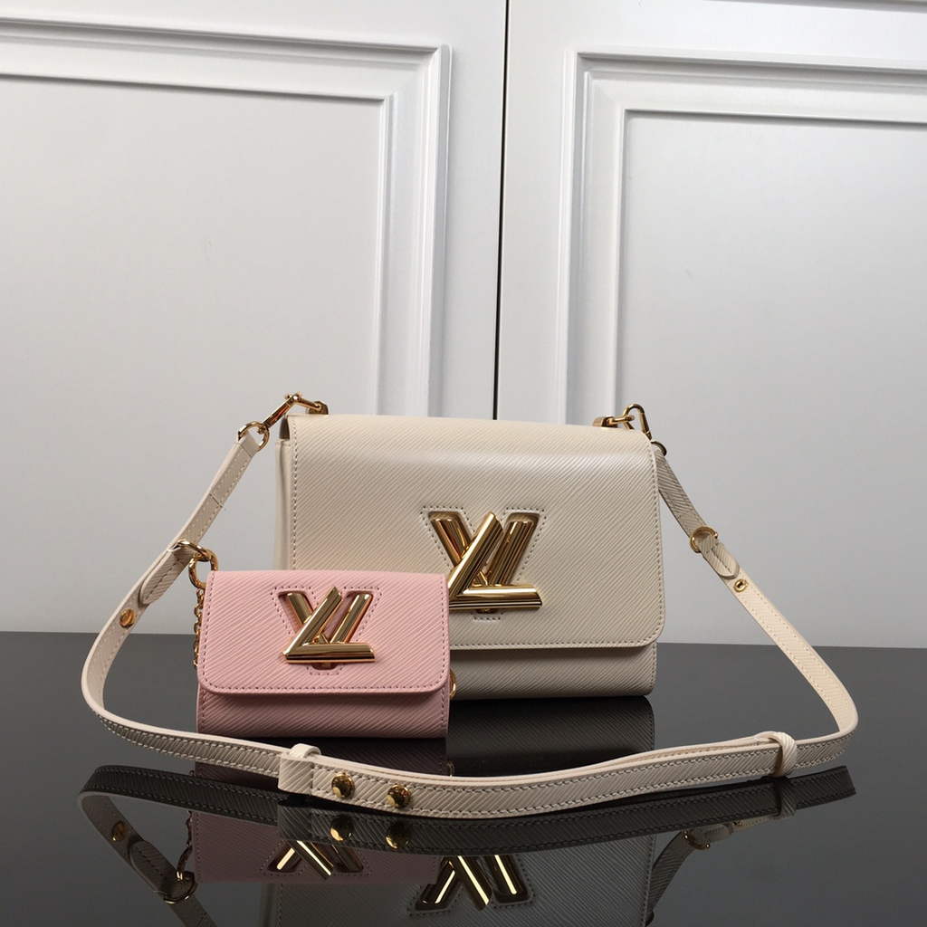 Louis Vuitton M59885 Twist MM Bag Epi Leather Beige Pink - Default Title - View 1