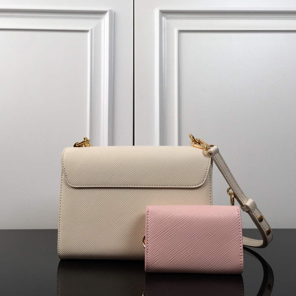 Louis Vuitton M59885 Twist MM Bag Epi Leather Beige Pink - Default Title - View 2