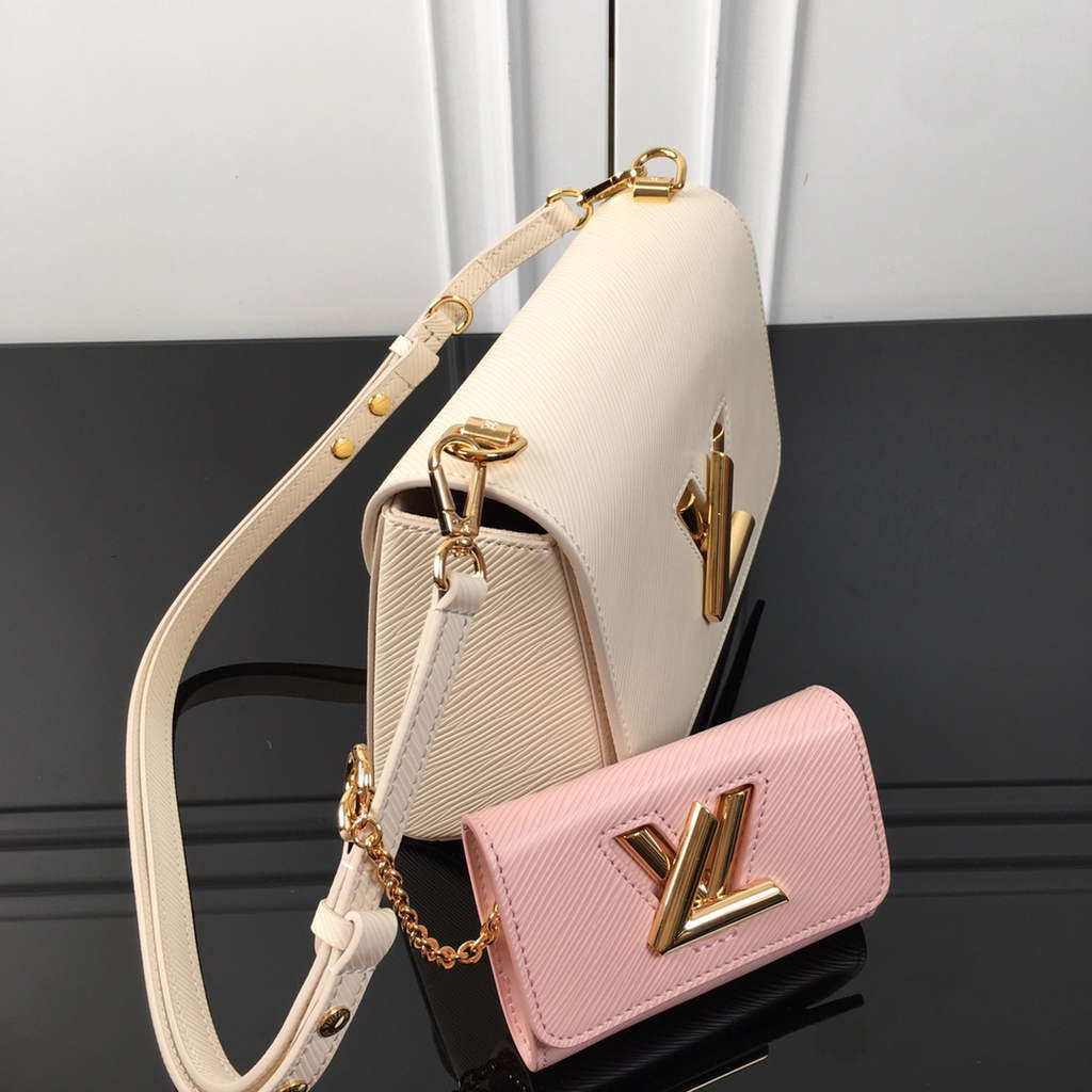 Louis Vuitton M59885 Twist MM Bag Epi Leather Beige Pink - Default Title - View 3
