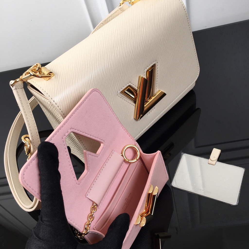 Louis Vuitton M59885 Twist MM Bag Epi Leather Beige Pink - Default Title - View 4