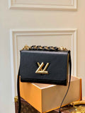 Louis Vuitton M59887 LV M21772 Twist MM Bag Epi Leather Black