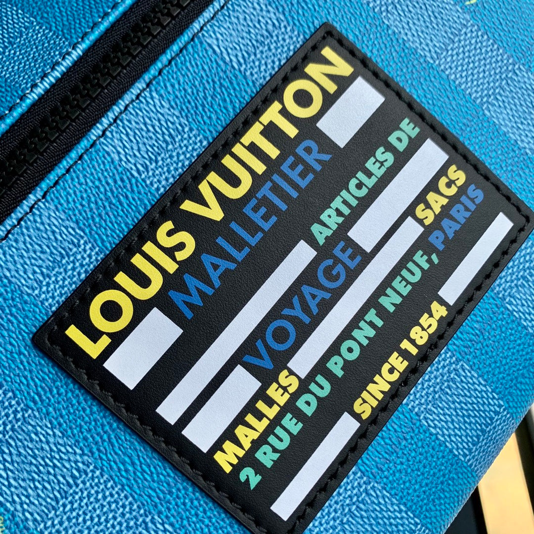 Louis Vuitton M59913 Discovery Backpack Damier Other Blue