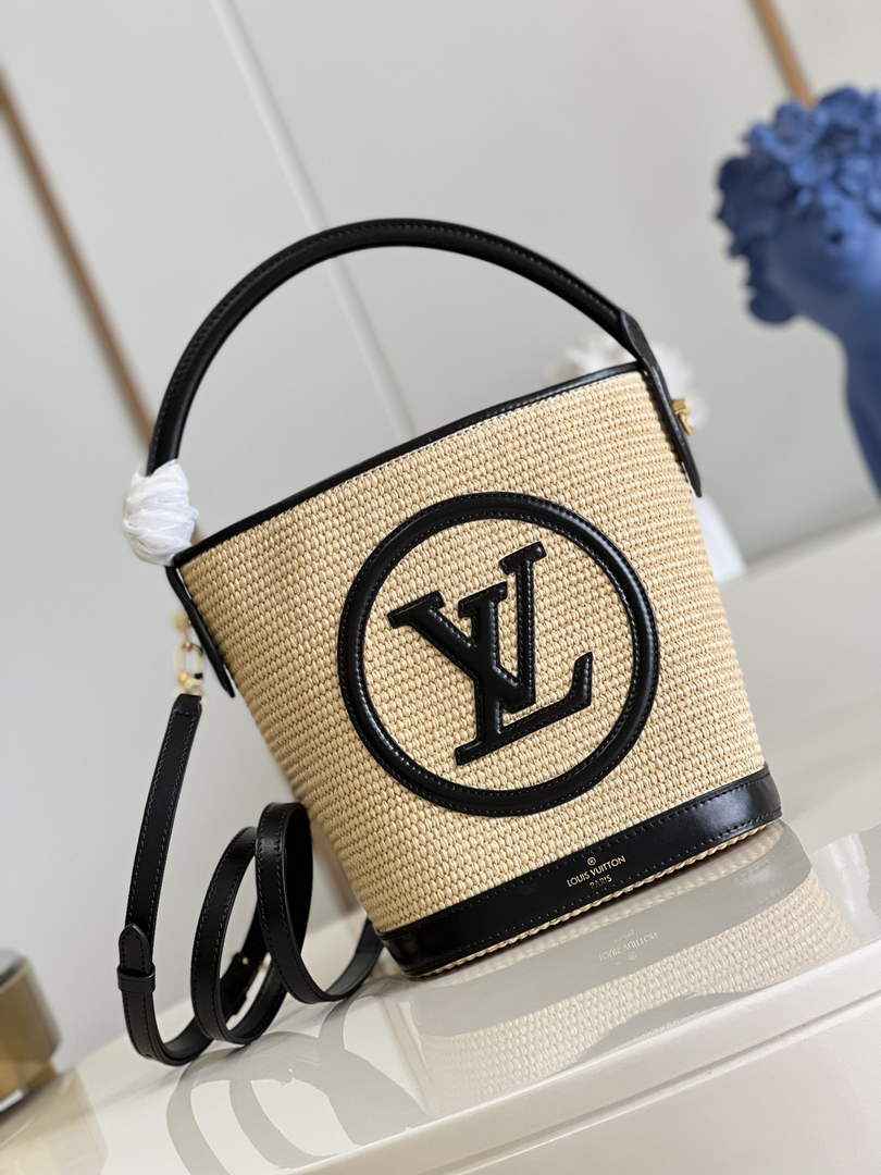 Louis Vuitton M59961 Petit Bucket Bag Black