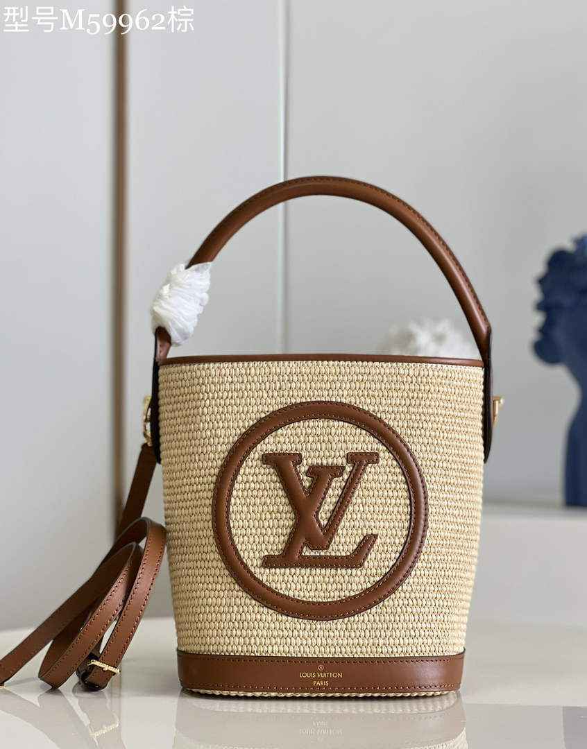 Louis Vuitton M59962 Petit Bucket Bag Brown