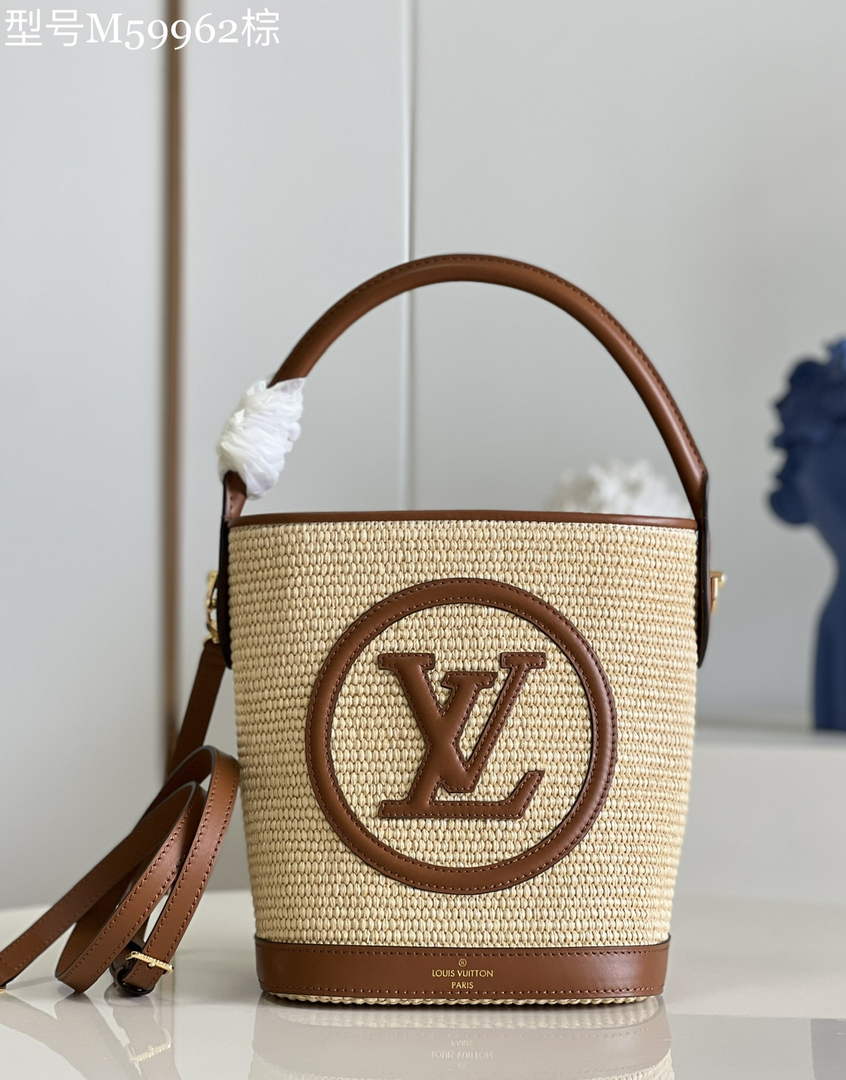 Louis Vuitton M59962 Petit Bucket Bag Brown - 24 x 19 x 18.5 cm / Caramel Brown - View 1