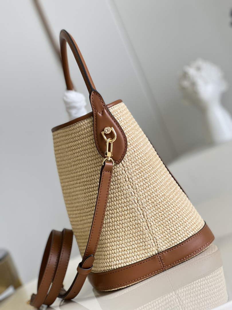 Louis Vuitton M59962 Petit Bucket Bag Brown - 24 x 19 x 18.5 cm / Caramel Brown - View 5