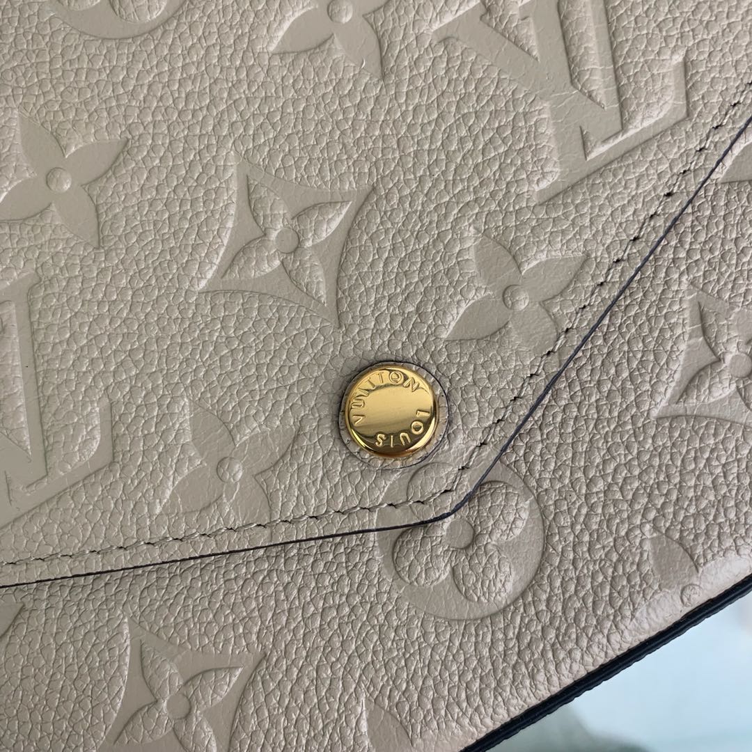 Louis Vuitton M62299 Félicie Pochette Monogram Leather Gray - 21 x 12 x 3 cm / Black - View 5