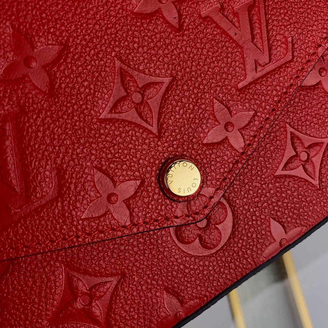 Louis Vuitton M63700 Félicie Pochette Monogram Leather Red - 21 x 12 x 3 cm / Red - View 5