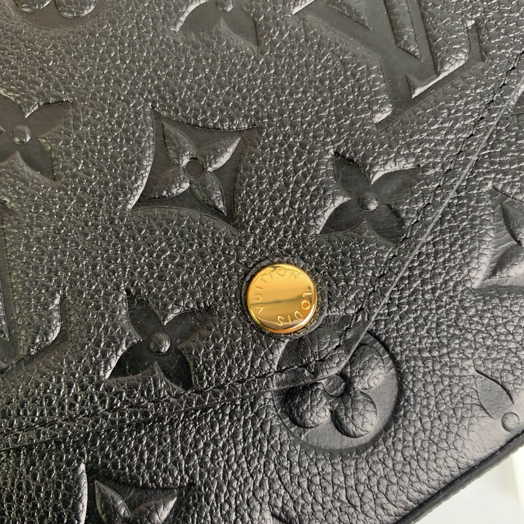 Louis Vuitton M64064 Félicie Pochette Monogram Leather Black - 21 x 12 x 3 cm / Black - View 5